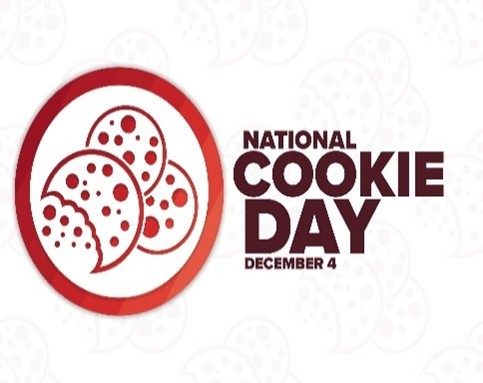 Clip Art of chocolate chip cookies. National Cookie Day December 4