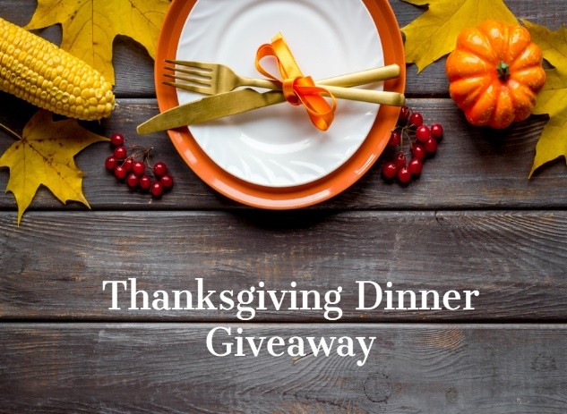 Fall Table setting image that says Thanksgiving Dinner Giveaway